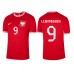 Polen Robert Lewandowski #9 Replika Borta matchkläder VM 2022 Korta ärmar